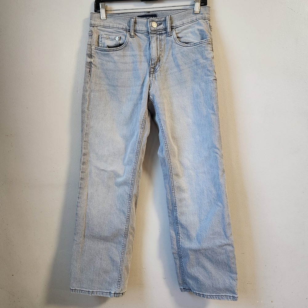 Aeropostale Light Wash Blue Straight-Leg Jeans